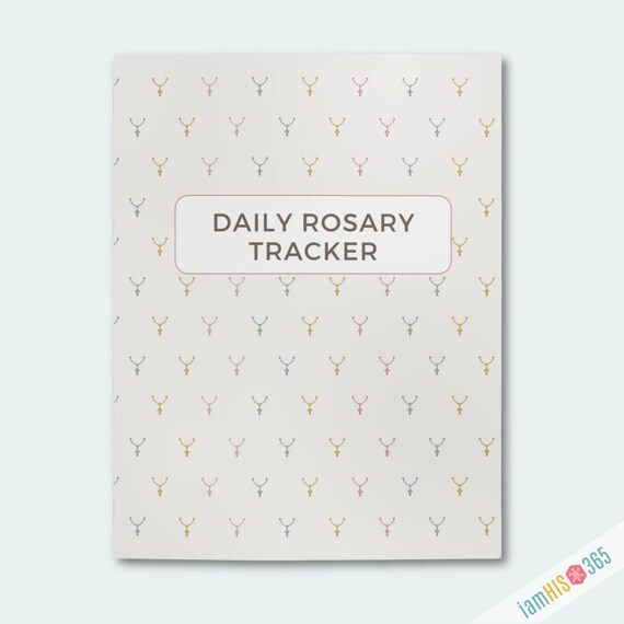 Rosary Tracker Journal Book | Catholic Rosary Prayer Journal with Catholic Scripture encouragement | Catholic Gift