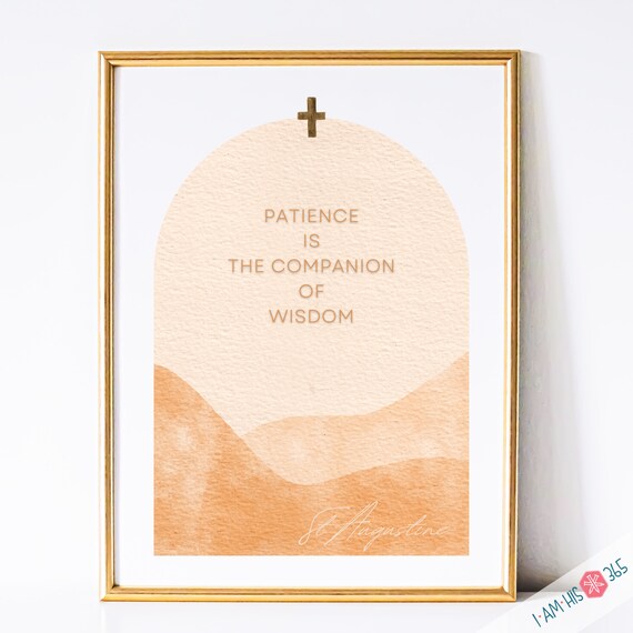 St. Augustine Quote Print: Catholic Wall Art (PDF Digital Print)