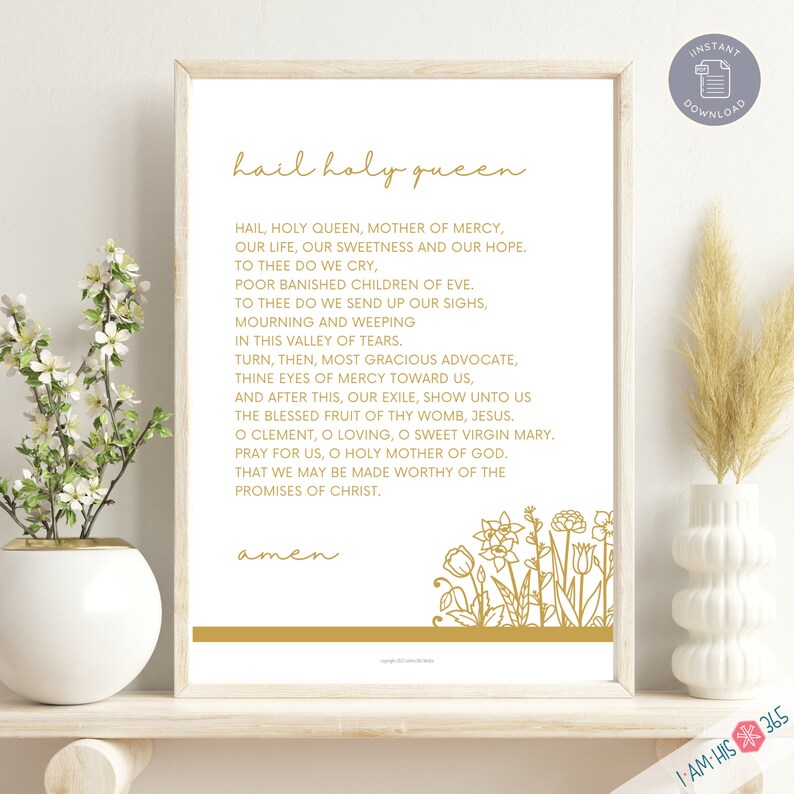 Catholic Prayer Print Set of 12 - Catholic Prayer Printable, Classroom ...