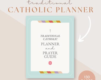 Printable Traditional Catholic Planner & Prayer Journal : 1962 Liturgical Calendar, Catholic Prayers, Printable Planner, Novenas, Calendars