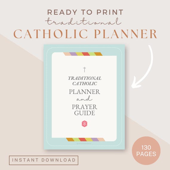 Printable Catholic Planner: 1962 Liturgical Calendar & Prayer Journal (PDF)