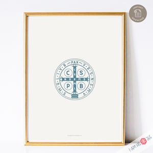 St Benedict Medal Print: Catholic Home Decor (Digital Download)