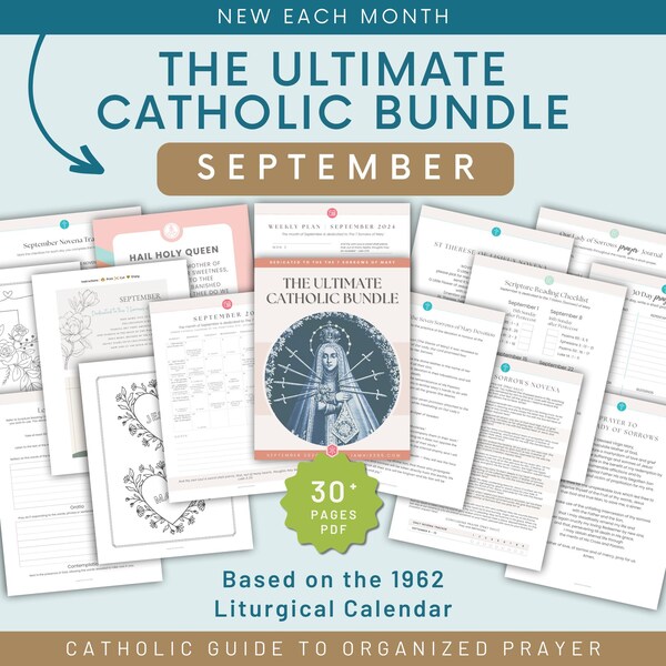 Daily Catholic Prayer Print Set of 7 Catholic Prayer Printable ...