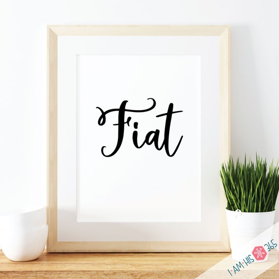 Fiat Catholic Prayer Print: Christian Home Decor (PDF Download)