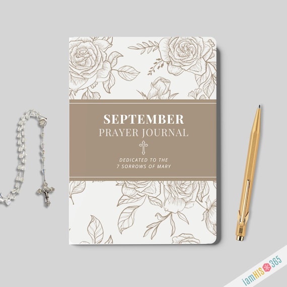Catholic Journal for SEPTEMBER | Monthly Lined Catholic Prayer Notebook | Softcover Blank Lined Journal with Monthly Prayer and Daily Guide
