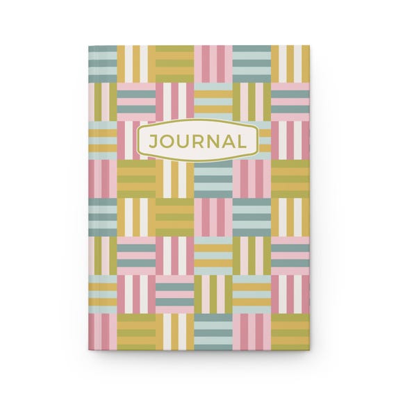 Blank Lined Journal | Hardcover Notebook for Journaling, Recipes, Diary, Notes, Prayers | Gift for Mom, Teens, Women | Colorblock