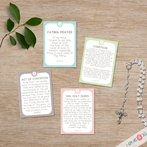 Catholic Prayer Cards for Kids: First Communion Prayers (digital ...