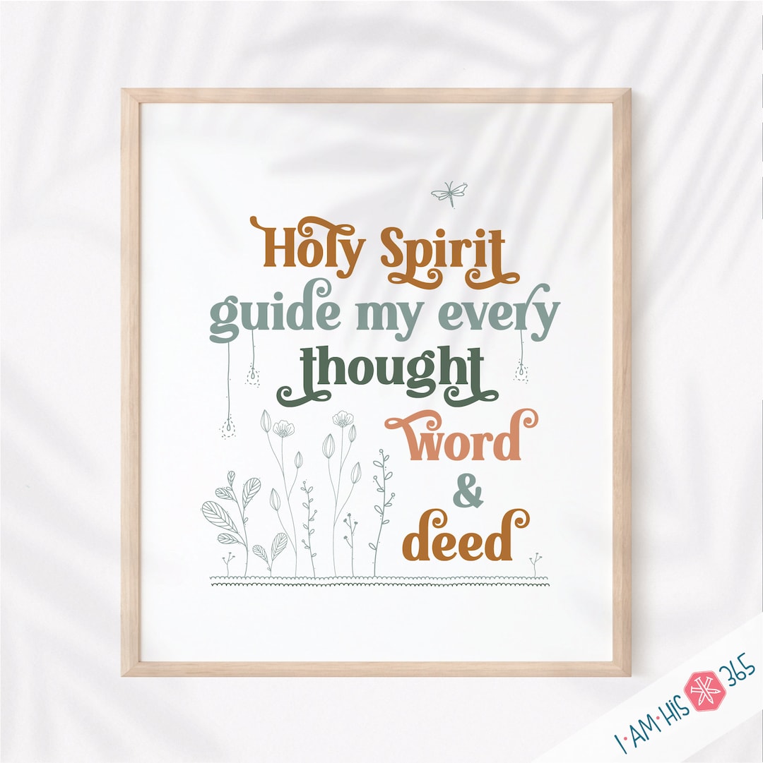 Printable Catholic Wall Art Print Holy Spirit Traditional Catholic Digital Download Catholic