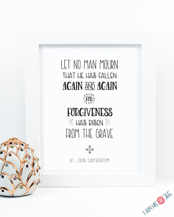 St. John Chrysostom Quote Art Print: Catholic Holy Communion Gift (PDF Download)