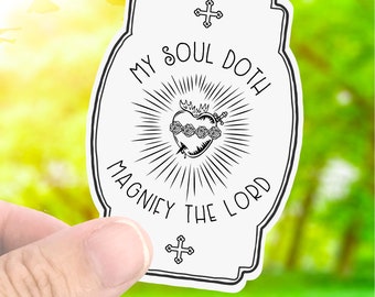 Catholic Immaculate Heart Sticker Decal - Faith Sticker - Laptop Decal - Water Bottle Sticker