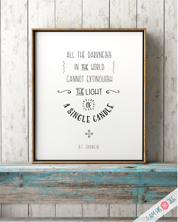 St. Francis Quote Art Print: Catholic Home Decor (PDF Download)