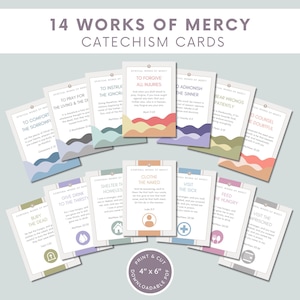 Opere di Misericordia Schede del Catechismo Cattolico / Opere di Misericordia Spirituali e Corporali / Scrittura della Bibbia Cattolica Tradizionale / Bibbia di Douay Rheims