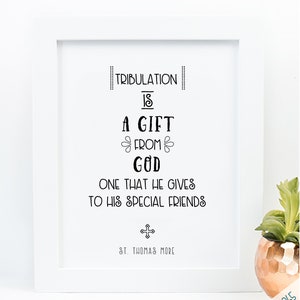 St. Thomas More Quote Art Print: Catholic Gift (PDF Download)