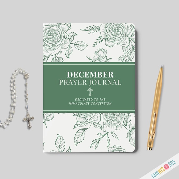 Catholic Journal for DECEMBER | Monthly Lined Catholic Prayer Notebook | Softcover Blank Lined Journal with Monthly Prayer and Daily Guide