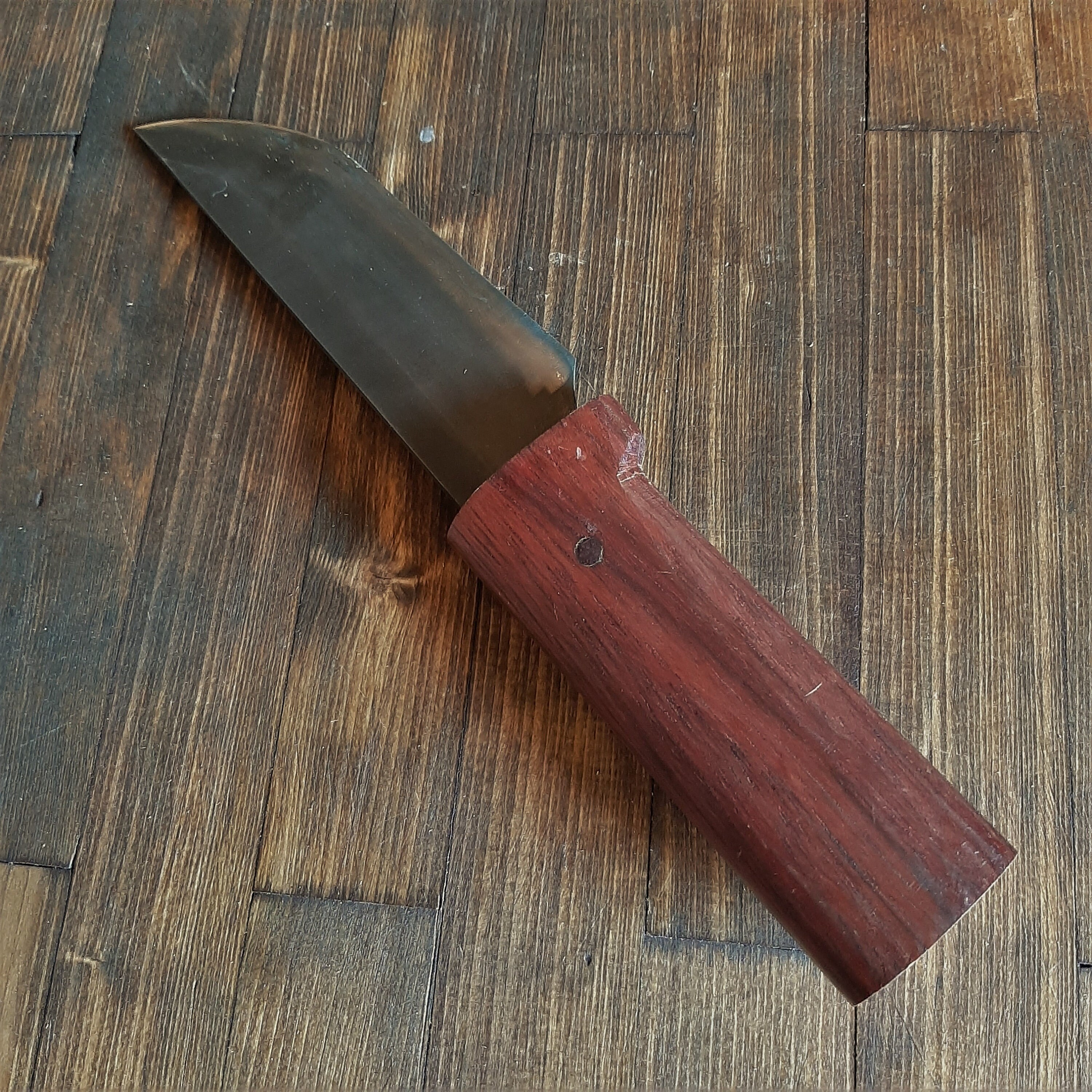 Knife Purple Heart Wooden Handle wearable Kydex sheath Etsy