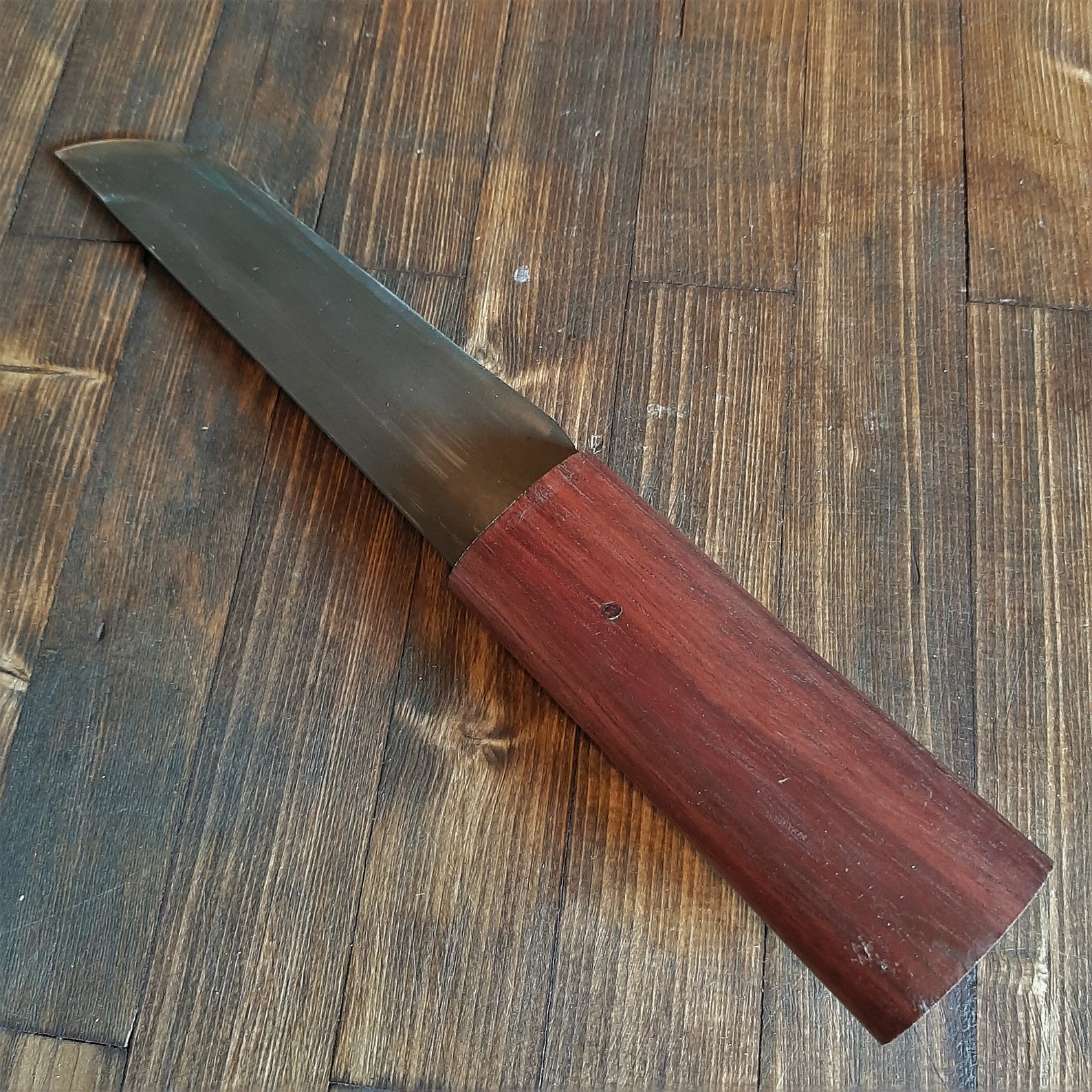 Knife Purple Heart Wooden Handle wearable Kydex sheath Etsy