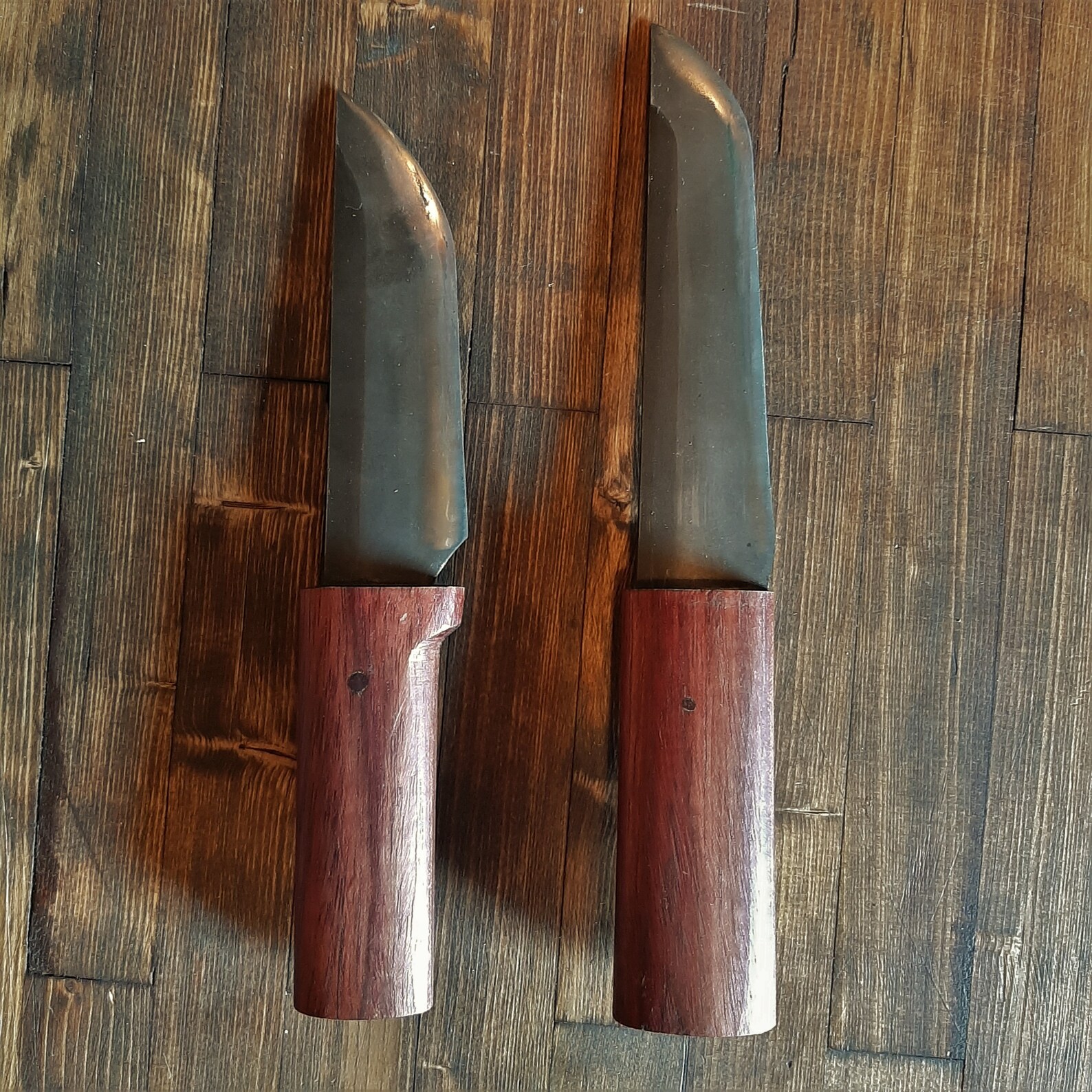 Knife Purple Heart Wooden Handle wearable Kydex sheath Etsy