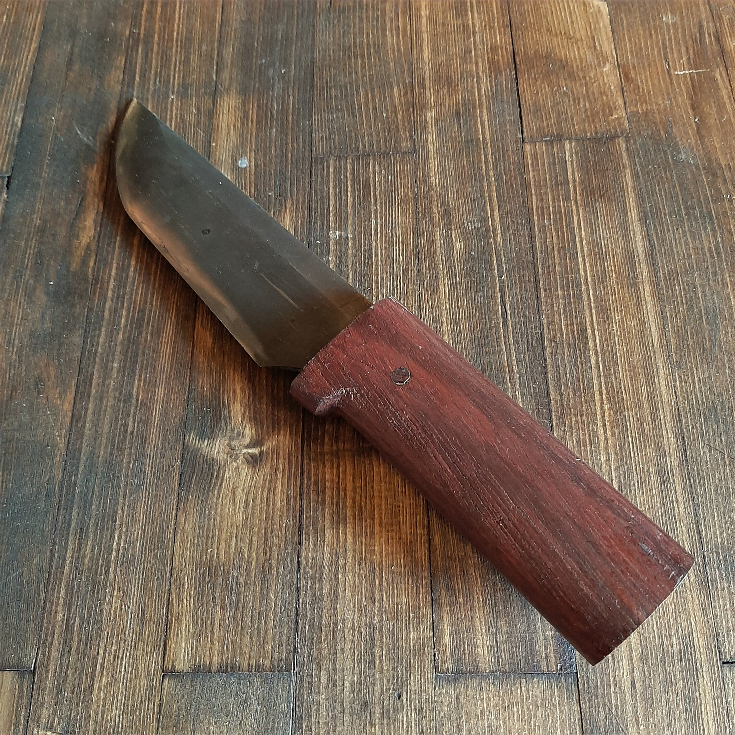Knife Purple Heart Wooden Handle wearable Kydex sheath Etsy
