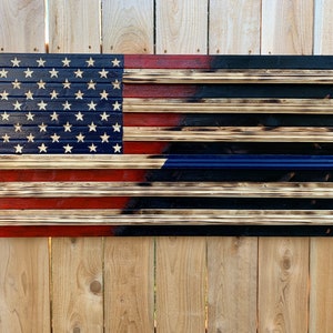 American Flag Thin Line Combination Coin Holder