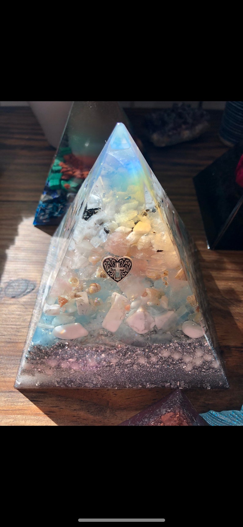 Mother Mary Orgonite Pyramid - Etsy