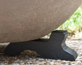 Extended Length Plant Pot Feet , Set of 3, for Curved-Base 12"+ Pots, PETG, UV and Shatter Resistant