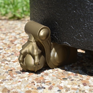 Art Deco Decorative Planter Feet Large, Set of 3, For 12"+ Pots, PETG · UV-Resistant, Made in USA