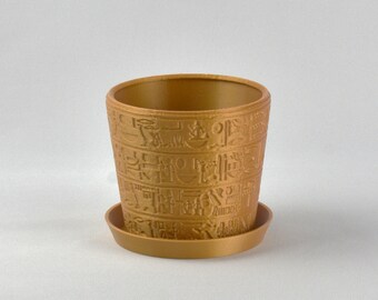 4.5-inch Hieroglyphics Egyptian Planter Pot