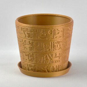 6-inch Hieroglyphics Egyptian Planter Pot