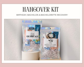 Kit personalizado para la resaca, recuperación, festival, pegatina, despedida de soltero, recuerdo de fiesta, despedida de soltera, cumpleaños, boda