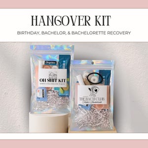 Vegas Bachelorette Hangover Kit: Festöverlevnadspaket för återhämtning