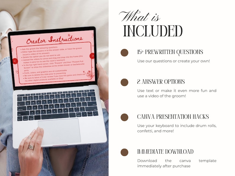 Jeopardy Bachelorette Bridal Shower Game | Cowgirl Disco Theme Editable Canva Trivia Party Game for Bachelorette, Hen Party, Wedding Shower image 7