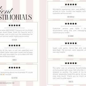 Printed Bridal Shower Game Who Has The Groom Scratch Off | Bachelorette Party Game | Celebrity and Groom Edition | Wedding Party Fun image 10