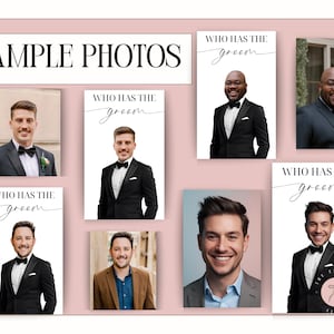 Printed Bridal Shower Game Who Has The Groom Scratch Off | Bachelorette Party Game | Celebrity and Groom Edition | Wedding Party Fun image 13