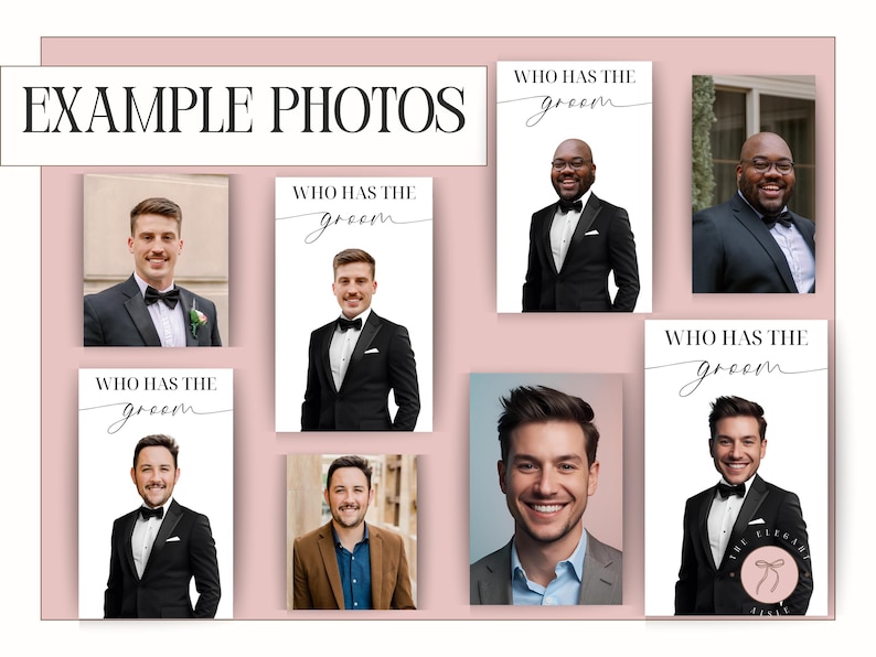 Printed Bridal Shower Game Who Has The Groom Scratch Off | Bachelorette Party Game | Celebrity and Groom Edition | Wedding Party Fun image 13