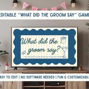 Bachelorette Game What Did The Groom Say? Italian Lemon Theme | Customizable Canva Template | Interactive Bachelorette or Bridal Party Game