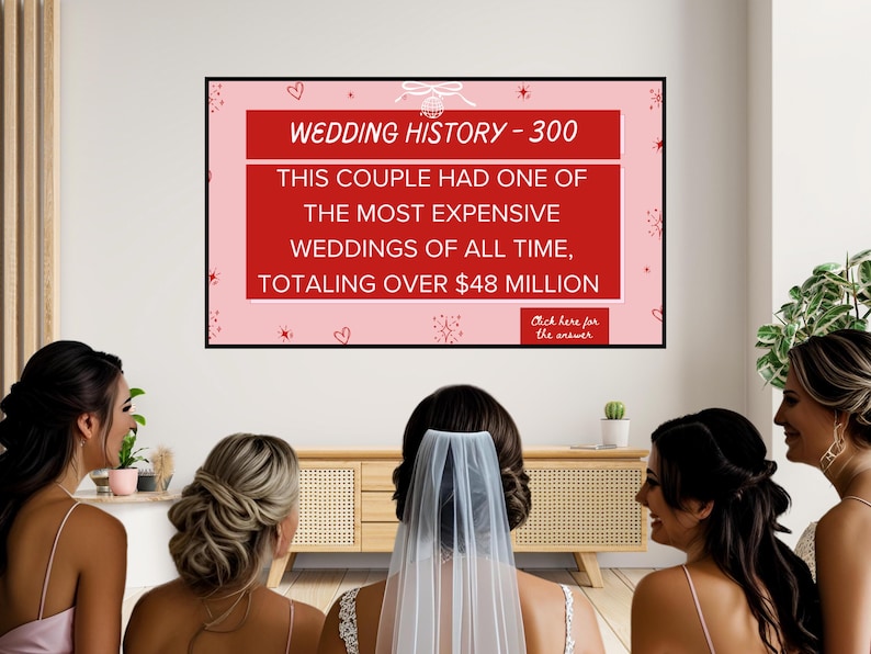 Jeopardy Bachelorette Bridal Shower Game | Cowgirl Disco Theme Editable Canva Trivia Party Game for Bachelorette, Hen Party, Wedding Shower image 14