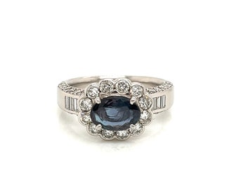 Natural GIA Certified 1.19 Ct. Alexandrite Cocktail Ring