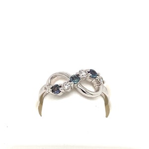 Natural  GIA Certified Round Alexandrite 0.25 carat & Diamond 14K White Gold Ring