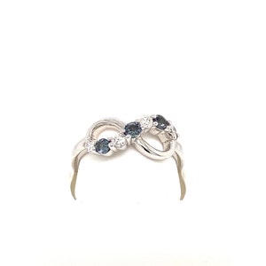 Natural  GIA Certified Round Alexandrite 0.25 carat & Diamond 14K White Gold Ring