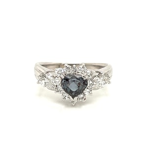 Natural GIA Certified 0.87 Ct. Alexandrite Cocktail Ring