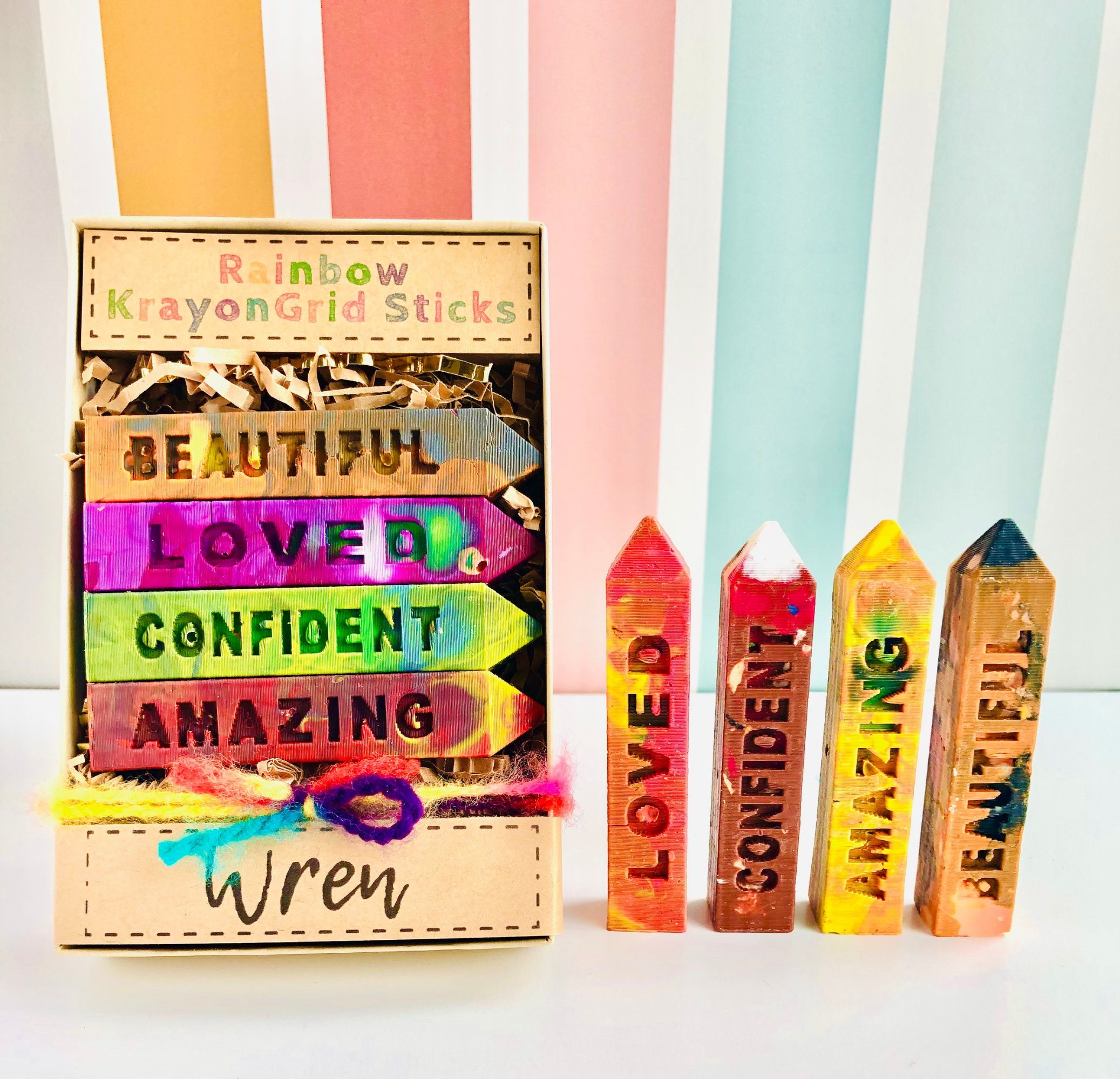 Personalized Oversized Crayons, Custom Crayon Packs