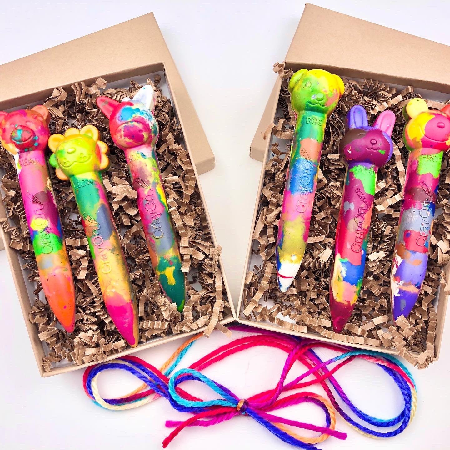 Jungle Themed Crayons, Crayon names, Crayons, Birthday Party Favors - Box  Set of