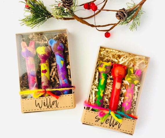 Animal Crayons Crayon Party Favors Toddler Crayons Stocking