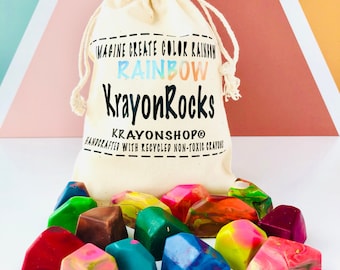 EASTER Crayon Rock Gift For Kids, Crayon Rocks Gift Set, Handmade Crayon Gift for Boys, Big Brother Crayon Gift, Handmade Rock Crayons Gifts