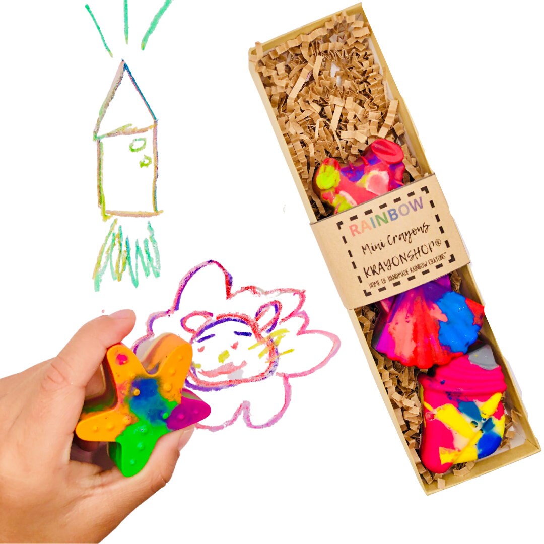 SUMMER Crayon Gift for Kids Seashell Crayon Gift Set Gift Etsy