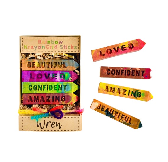 Personalized Oversized Crayons, Custom Crayon Packs, Homemade Crayon Sticks  With Words, Back to School Gift for Kids, Crayons for Toddlers 