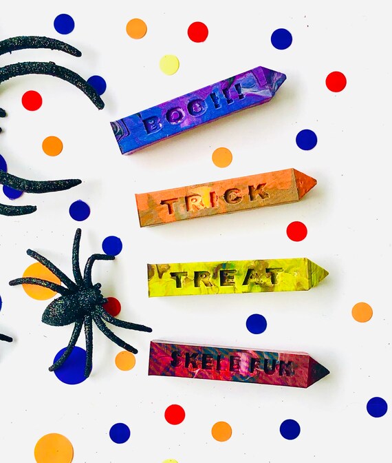 Kids HALLOWEEN Crayon Gift Halloween Party Favors Oversized Etsy