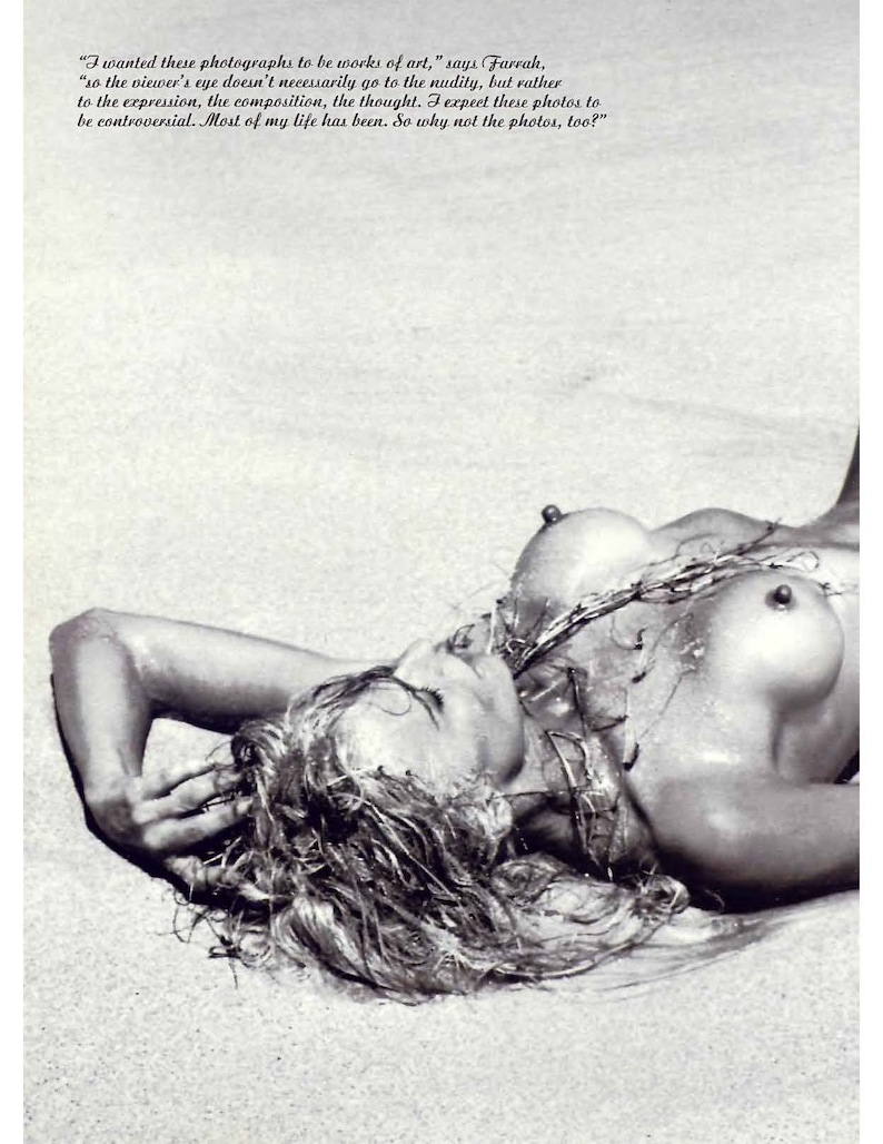 Farrah Fawcett Nude Playboy Photos Vintage Wall Art Decor image 8.