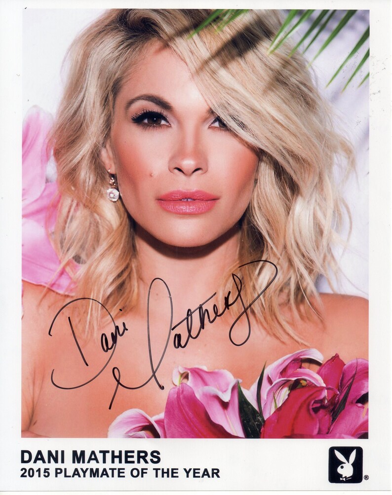 Dani Mathers Autographed Nude Playboy 8x10 Centerfold Playmate | Etsy