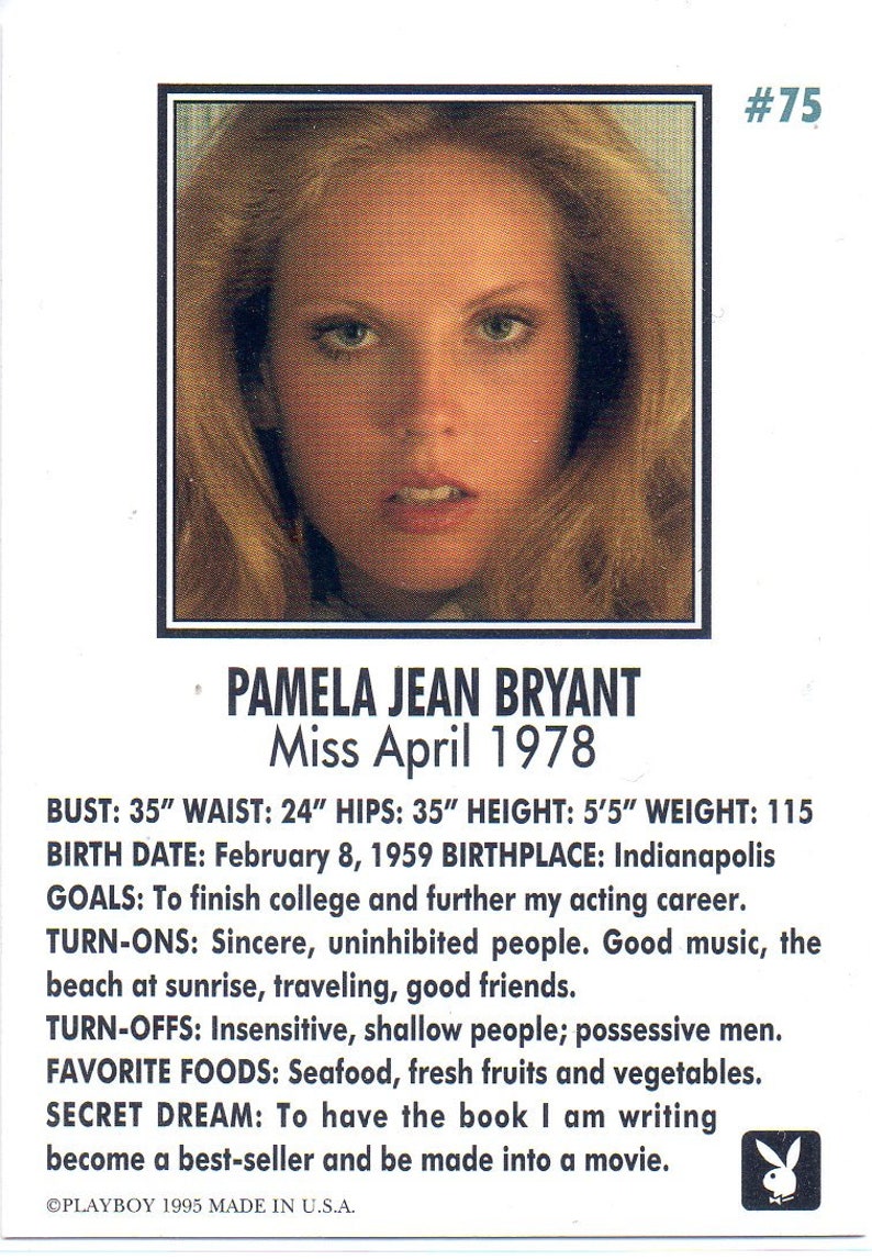 Playboy Playmate of the Month Autographed Miss April 1978 | Etsy